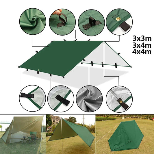 Waterproof Camping Tent Tarp Sun Shade Awning